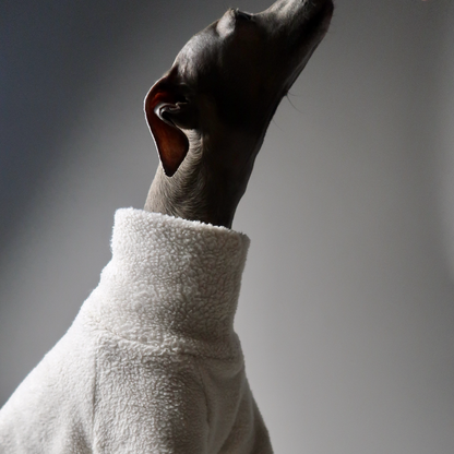 The Bernadette | Cotton Sherpa Fleece Italian Greyhound Jumper