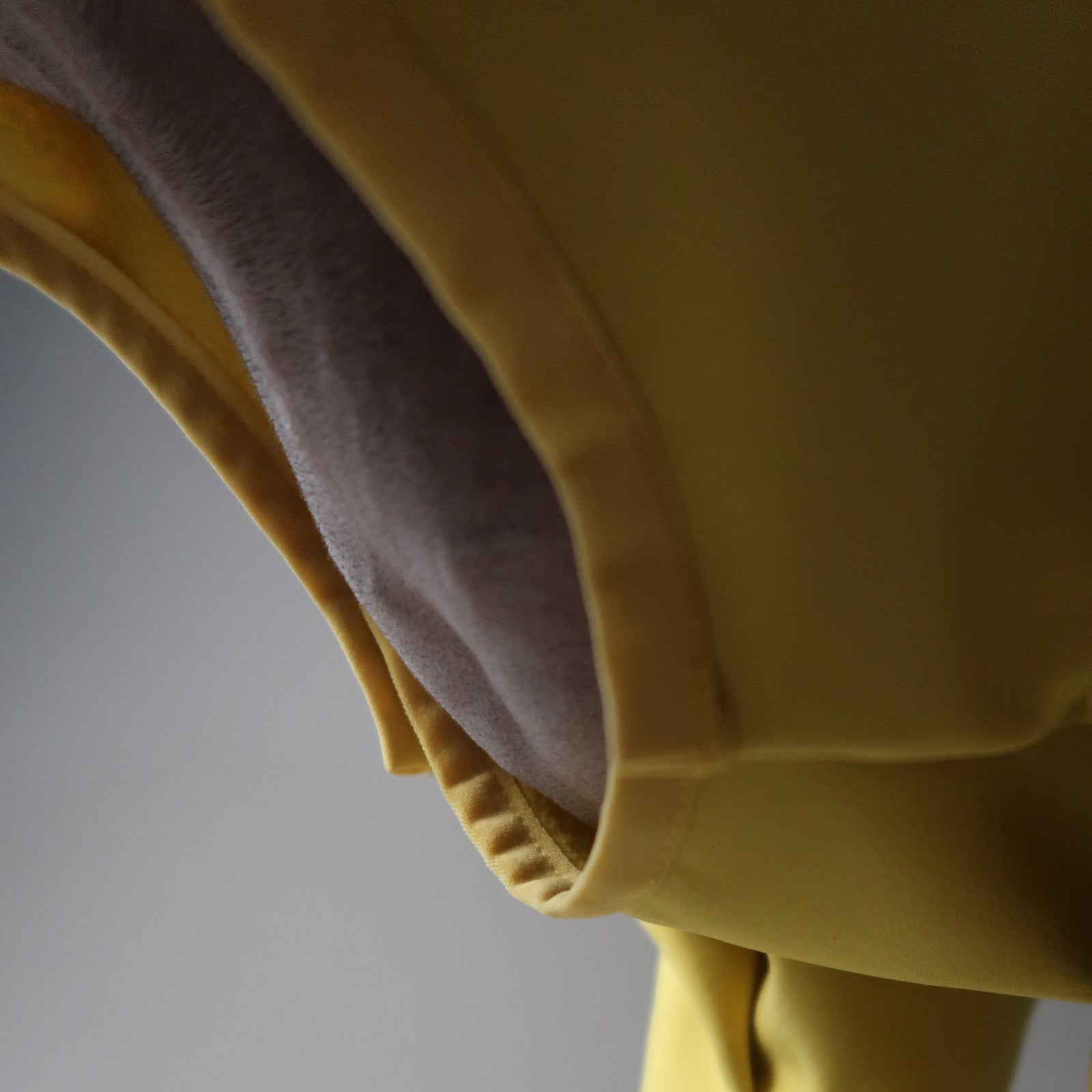 The Rae Yellow Italian Greyhound Coat, Close Up Belly